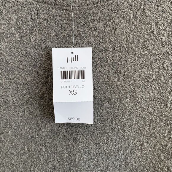 Pure Jill Oversized Sweater Front Pocket Portabello XS NWT - Picture 3 of 6